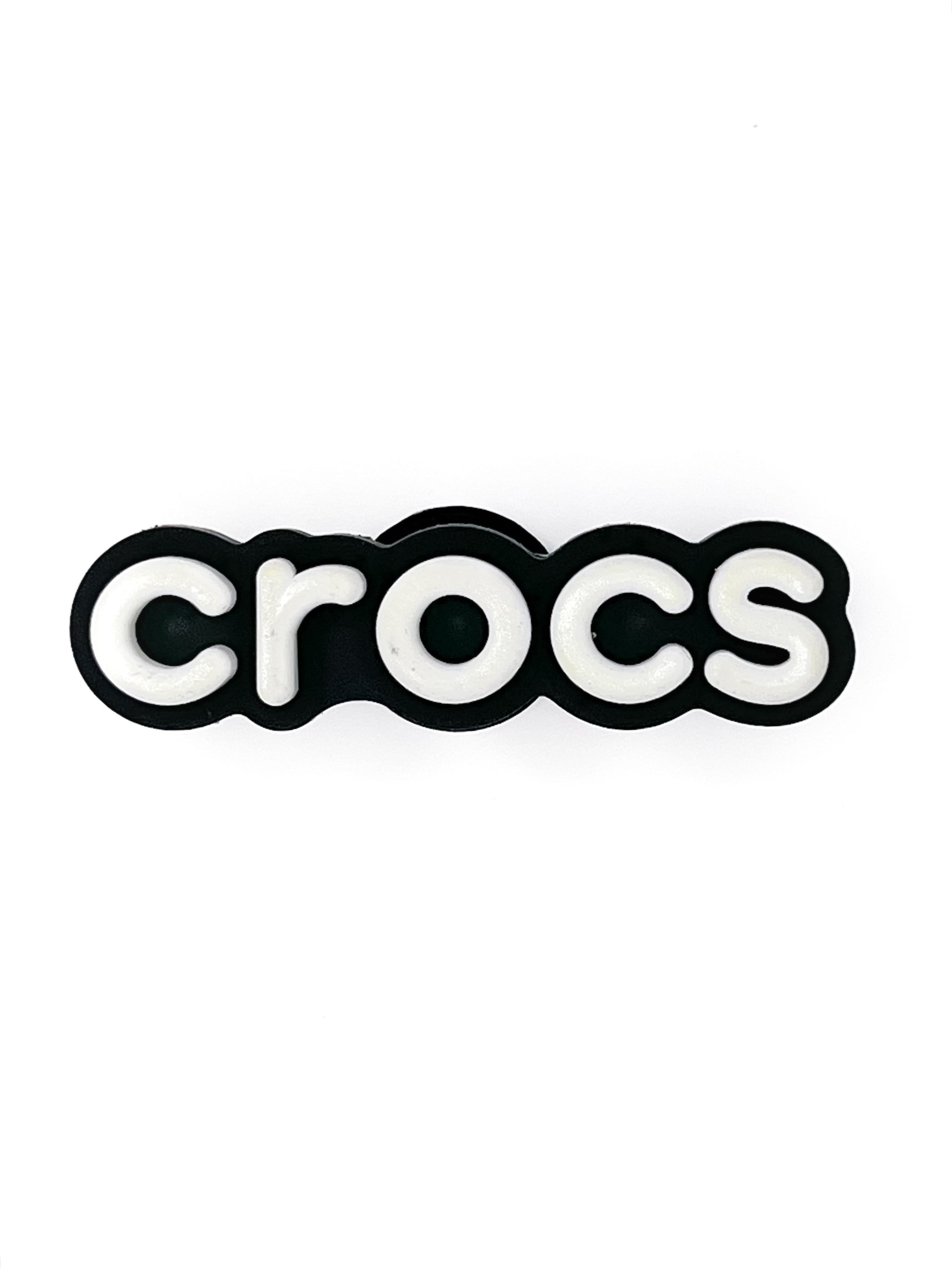 IMG_5431 جیبیتز اورجینال نوشته crocs سفید مشکی - Image 1