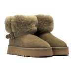 UGG اورجینال ساق دار خزدار رنگ سبز - Image 2