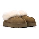 UGG اورجینال ساق کوتاه خزدار رنگ قهوه ای - Image 2