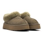 UGG اورجینال ساق کوتاه خزدار رنگ  سبز - Image 2