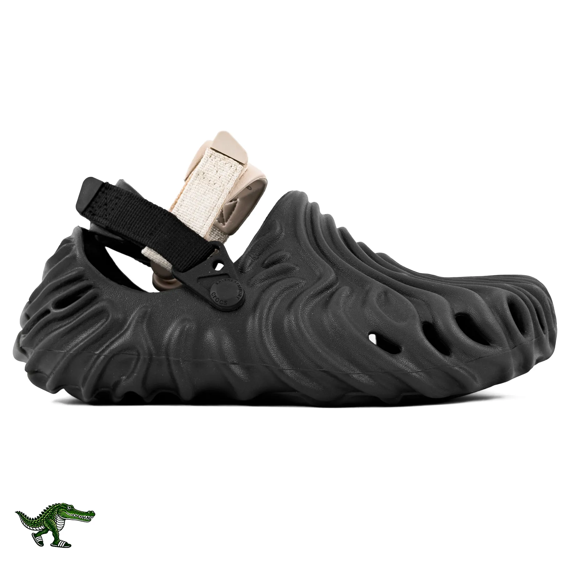toopa-crocs-bamburi (21) کراکس صالحه بمبوری اثر انگشتی مشکی زنانه و مردانه