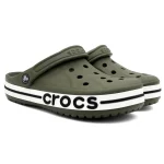 کراکس بایابند سبز زیتونی سفید زنانه | Crocs Bayaband - تصویر 8