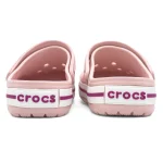 کراکس کروکبند صورتی سفید زنانه | Crocs Crocband - تصویر 5