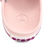 کراکس کروکبند صورتی سفید زنانه | Crocs Crocband - تصویر 10