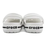 کراکس کروکبند سفید مشکی زنانه | Crocs Crocband - تصویر 6