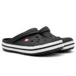 کراکس کروکبند مشکی سفید زنانه و مردانه | Crocs Crocband - تصویر 7