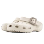 کراکس کلاسیک انامل باکل کرم زنانه | Crocs Classic Enamel Buckle - تصویر 2