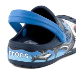 کراکس بچگانه طرح کوسه سرمه‌ای آبی | Crocs Kids - تصویر 4