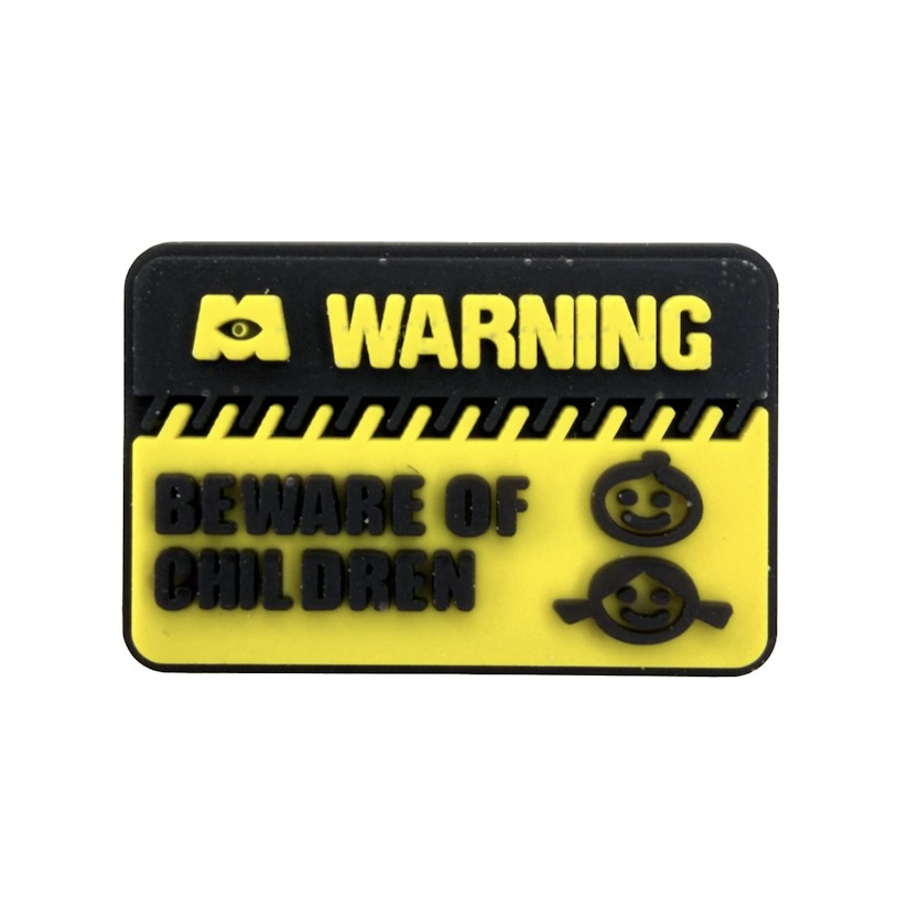 toopacrocs.jibbitz (14) جیبیتز اورجینال warning زرد | Crocs Jibbitz