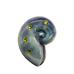 جیبیتز صدف نگیندار طوسی طلایی