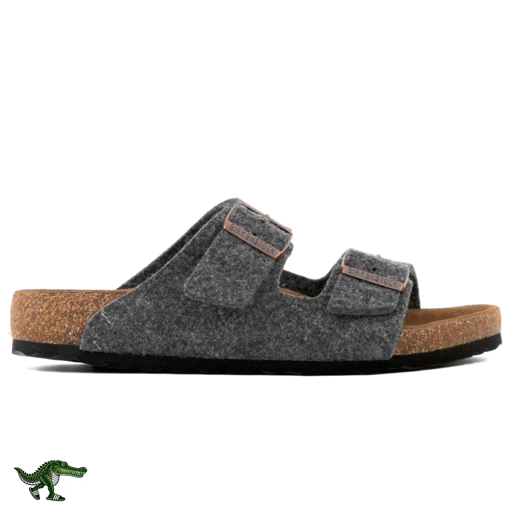 بیرکن استاک آریزونا نمدی طوسی ذغالی زنانه | Birkenstock Arizona