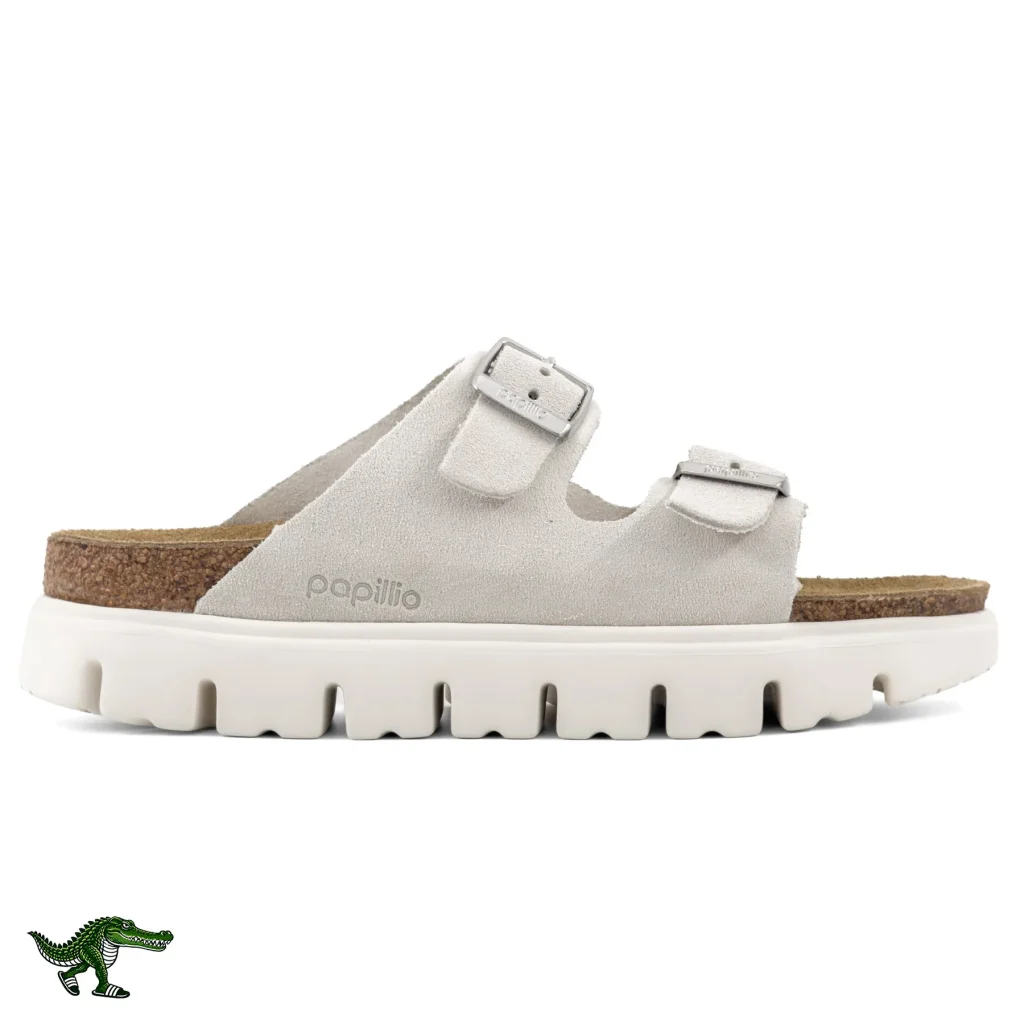 بیرکن استاک آریزونا پاپیلیو سفید زنانه | Birkenstock Papillio Arizona